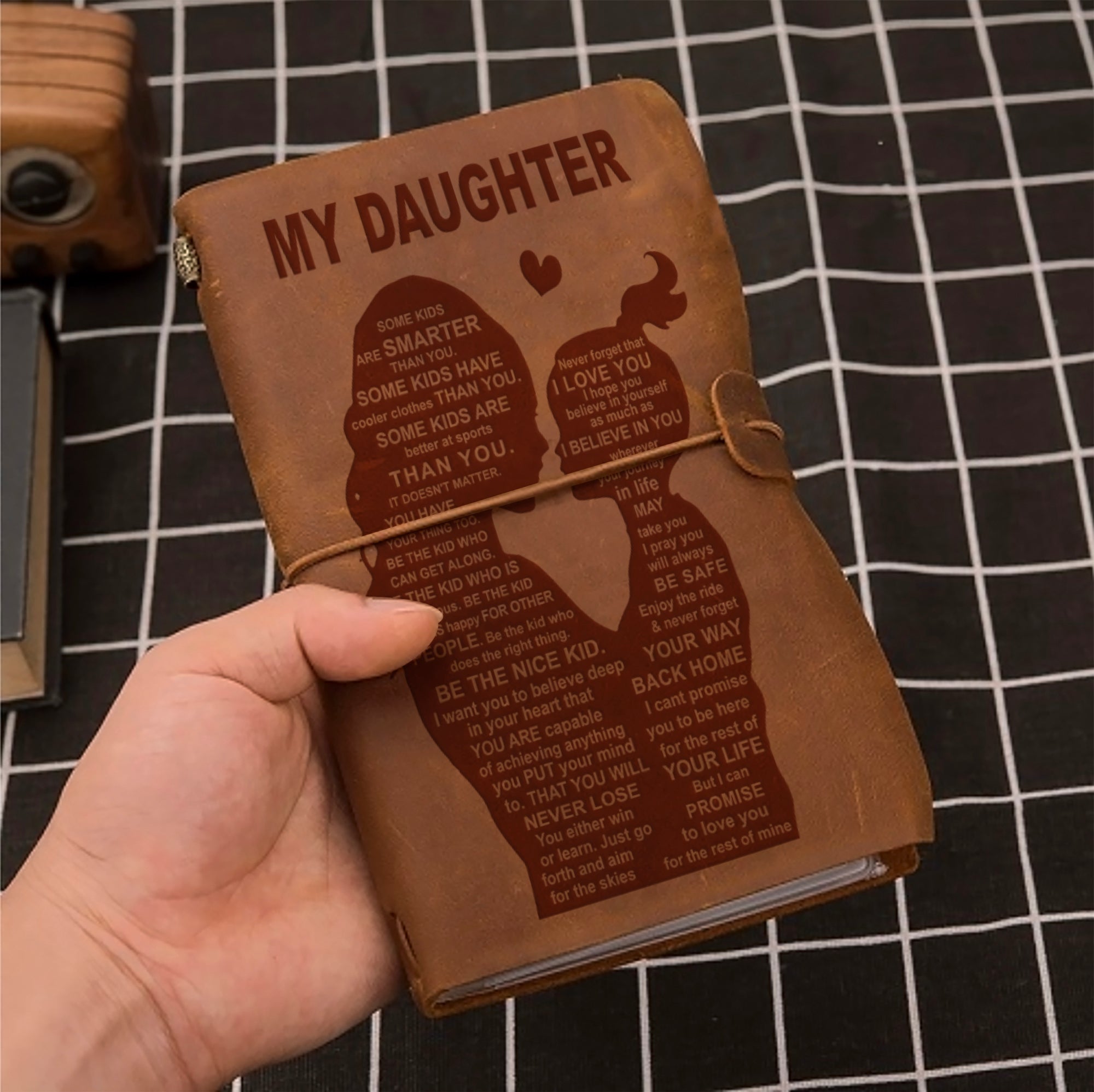 Family gifts for back to school Vintage Journal mom to daughter be the nice kid- never lose-your way back home