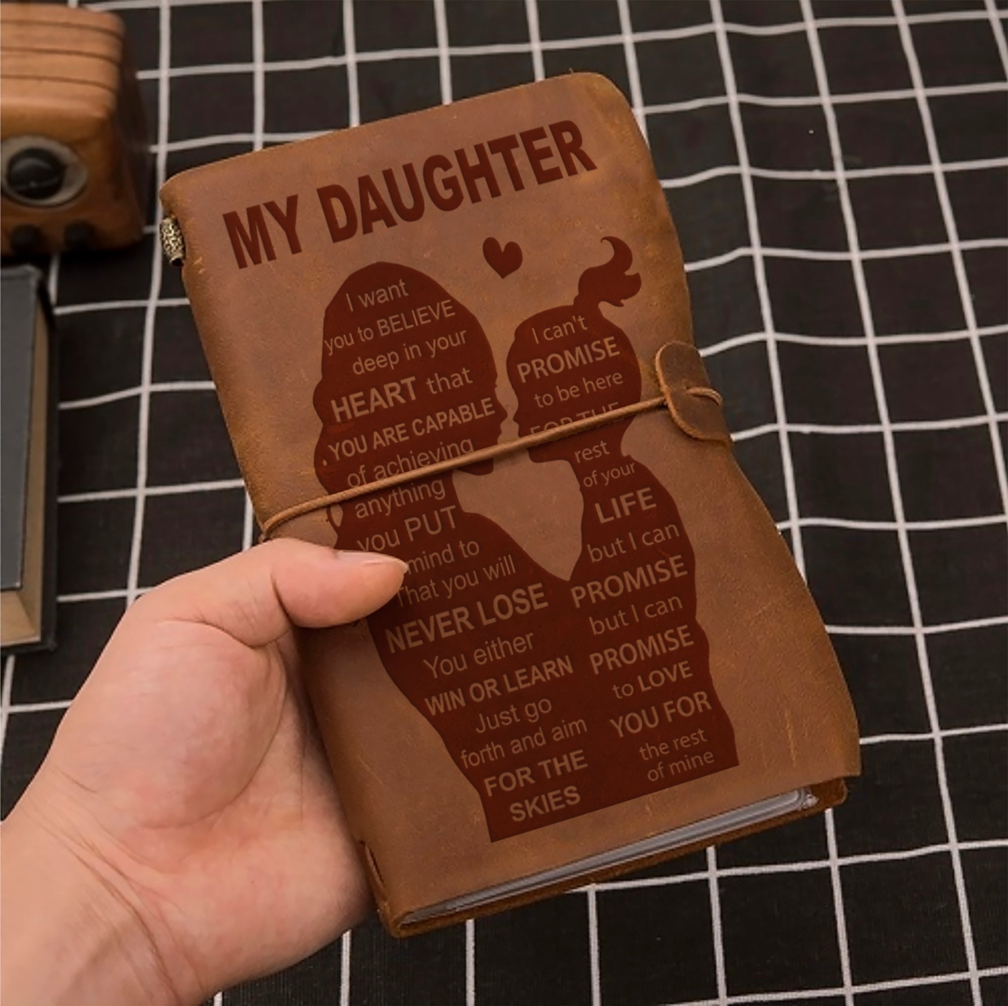 Family gifts for back to school Vintage Journal mom to daughter - never lose